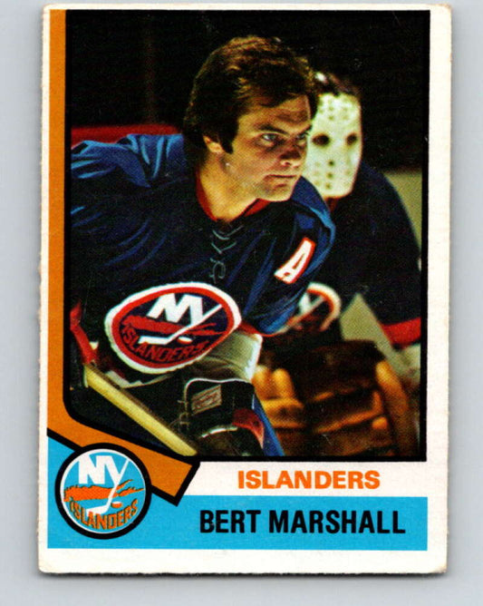 1974-75 O-Pee-Chee #177 Bert Marshall  New York Islanders  V4640