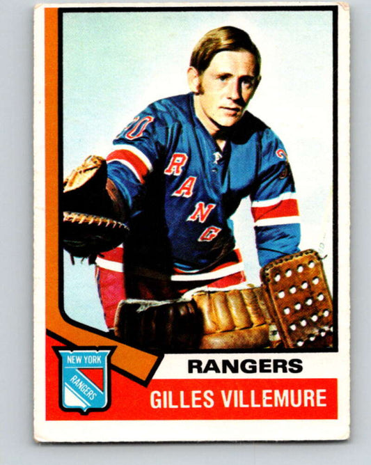 1974-75 O-Pee-Chee #179 Gilles Villemure  New York Rangers  V4645