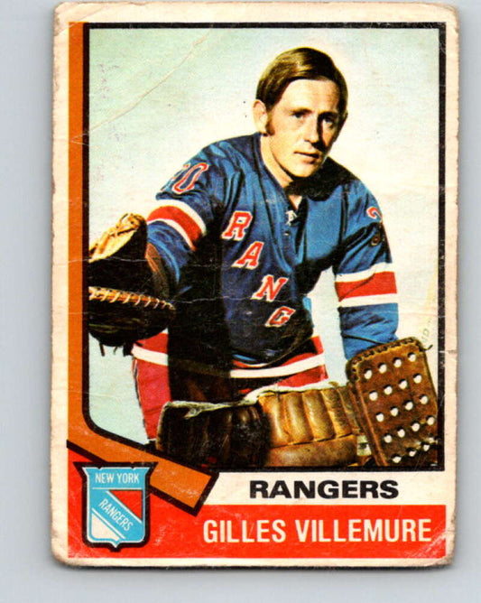 1974-75 O-Pee-Chee #179 Gilles Villemure  New York Rangers  V4646