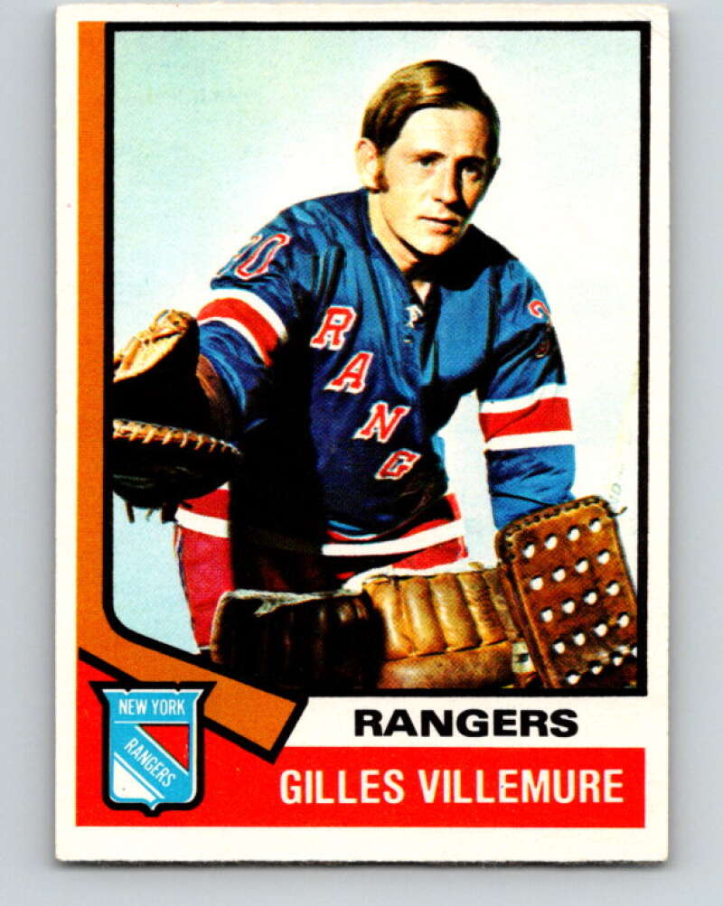 1974-75 O-Pee-Chee #179 Gilles Villemure New York Rangers V4648