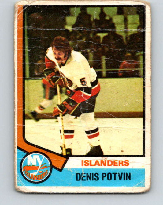 1974-75 O-Pee-Chee #195 Denis Potvin  RC Rookie New York Islanders  V4677