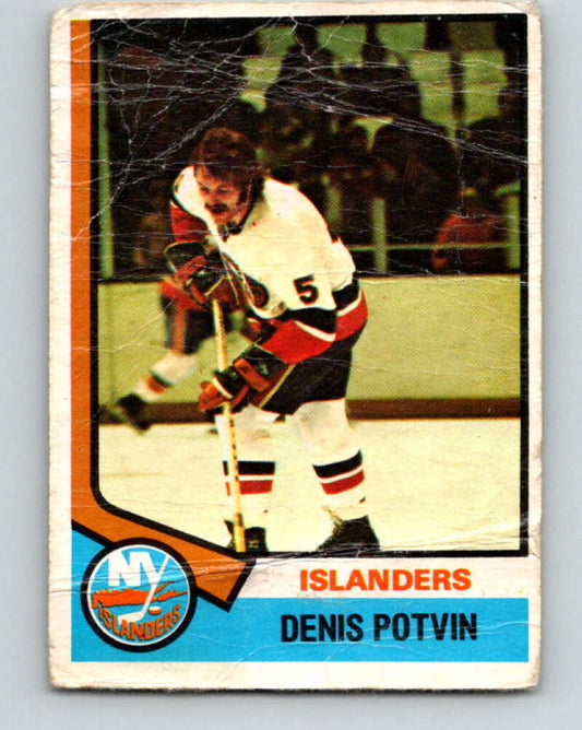 1974-75 O-Pee-Chee #195 Denis Potvin  RC Rookie New York Islanders  V4678