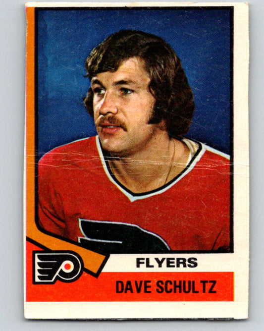 1974-75 O-Pee-Chee #196 Dave Schultz  Philadelphia Flyers  V4680