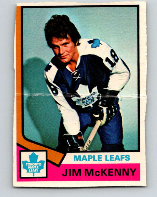 1974-75 O-Pee-Chee #198 Jim McKenny  Toronto Maple Leafs  V4688