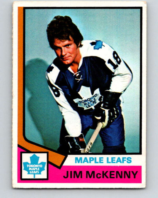 1974-75 O-Pee-Chee #198 Jim McKenny  Toronto Maple Leafs  V4689