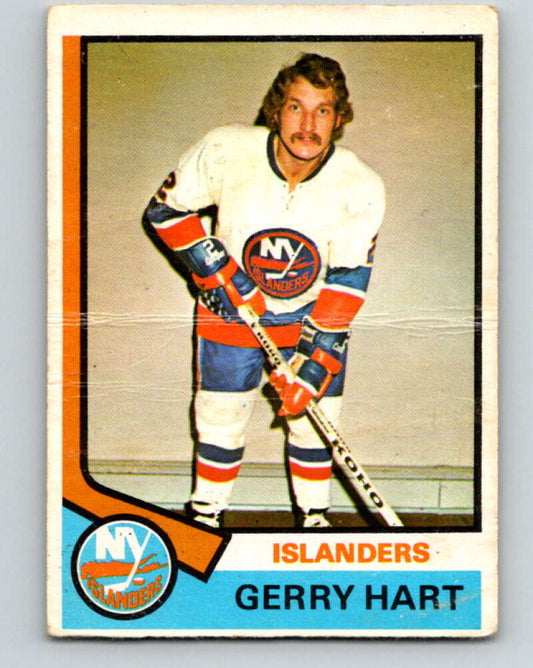 1974-75 O-Pee-Chee #199 Gerry Hart  New York Islanders  V4691