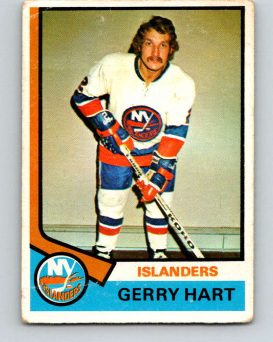 1974-75 O-Pee-Chee #199 Gerry Hart  New York Islanders  V4692