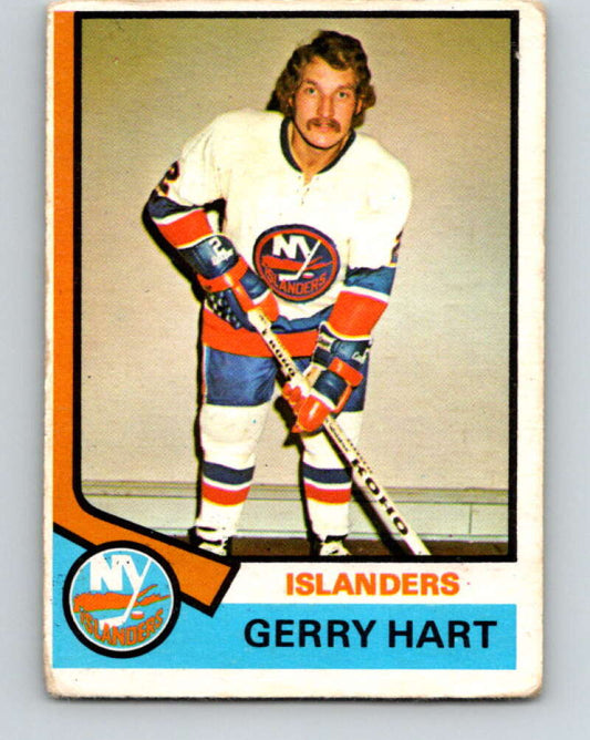 1974-75 O-Pee-Chee #199 Gerry Hart  New York Islanders  V4693