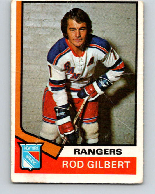1974-75 O-Pee-Chee #201 Rod Gilbert  New York Rangers  V4703