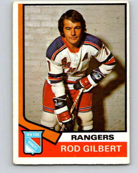 1974-75 O-Pee-Chee #201 Rod Gilbert  New York Rangers  V4704