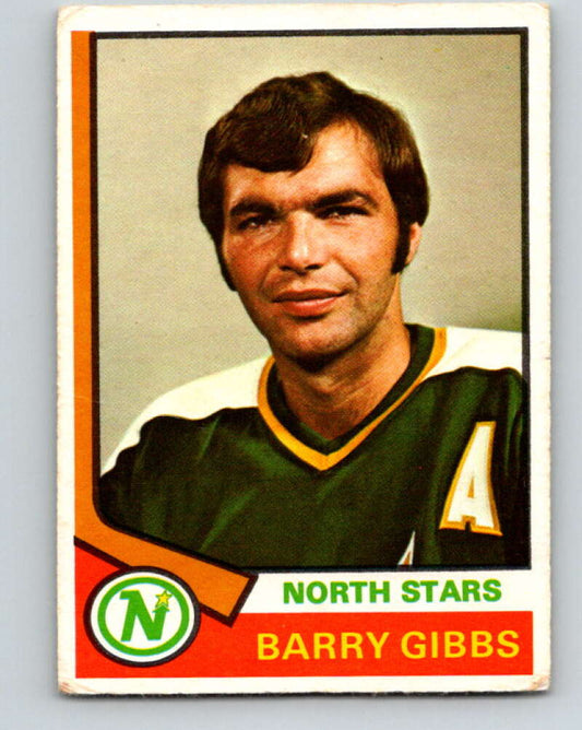 1974-75 O-Pee-Chee #203 Barry Gibbs  Minnesota North Stars  V4708