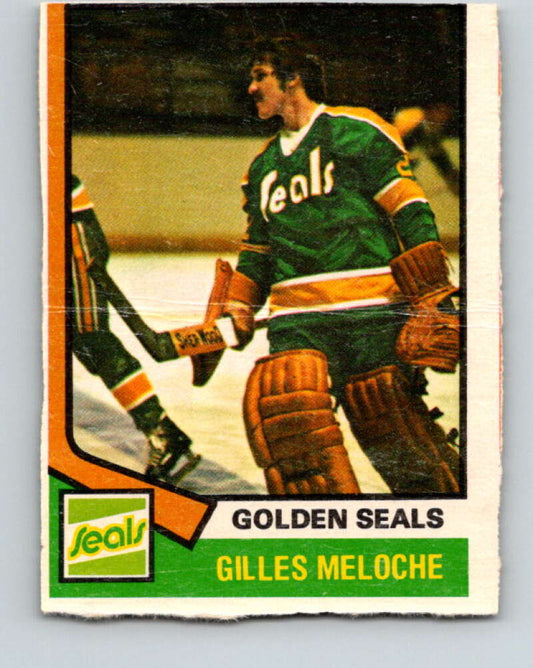 1974-75 O-Pee-Chee #205 Gilles Meloche  California Golden Seals  V4717