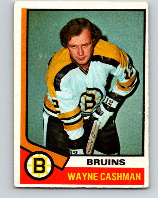 1974-75 O-Pee-Chee #206 Wayne Cashman  Boston Bruins  V4722