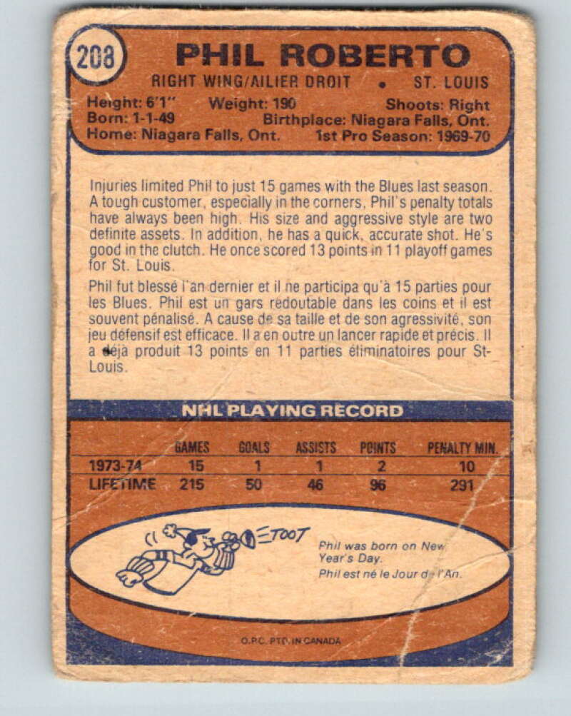1974-75 O-Pee-Chee #207 Dennis Ververgaert RC Rookie Vancouver Canucks V4726
