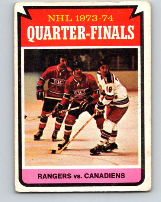 1974-75 O-Pee-Chee #210 Quarterfinals  New York Rangers  V4736