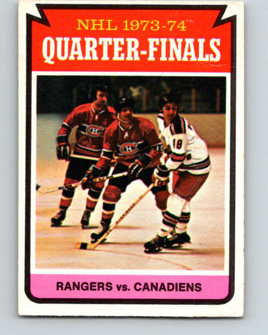 1974-75 O-Pee-Chee #210 Quarterfinals  New York Rangers  V4737