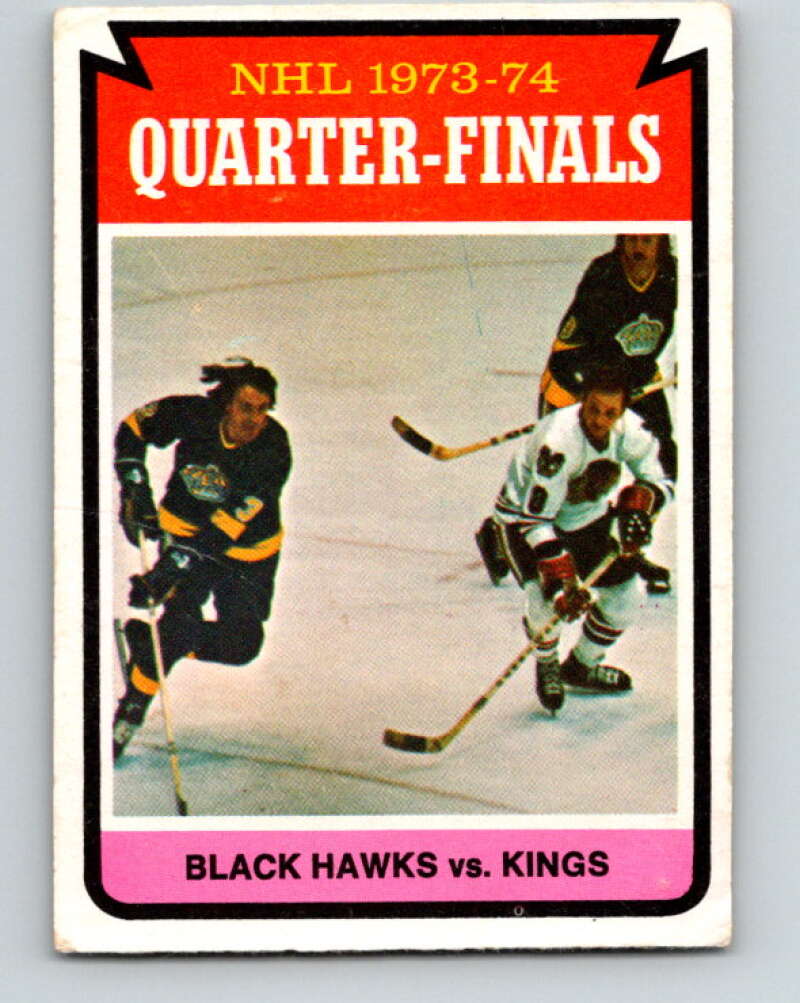 1974-75 O-Pee-Chee #212 Quarterfinals Chicago Blackhawks V4740