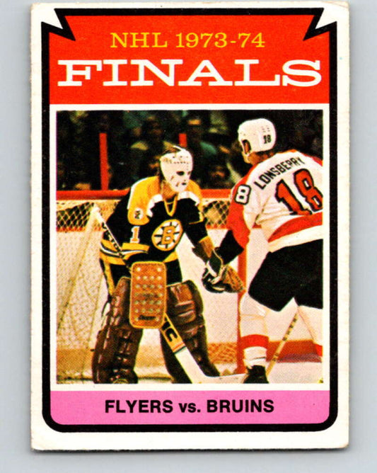 1974-75 O-Pee-Chee #215 1974 Finals Flyers over Bruins  Philadelphia Flyers  V4747
