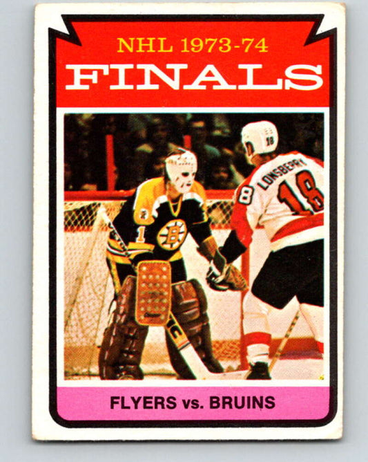 1974-75 O-Pee-Chee #215 1974 Finals Flyers over Bruins  Philadelphia Flyers  V4748