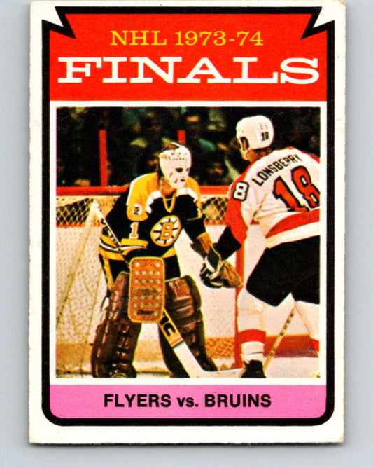 1974-75 O-Pee-Chee #215 1974 Finals Flyers over Bruins  Philadelphia Flyers  V4749