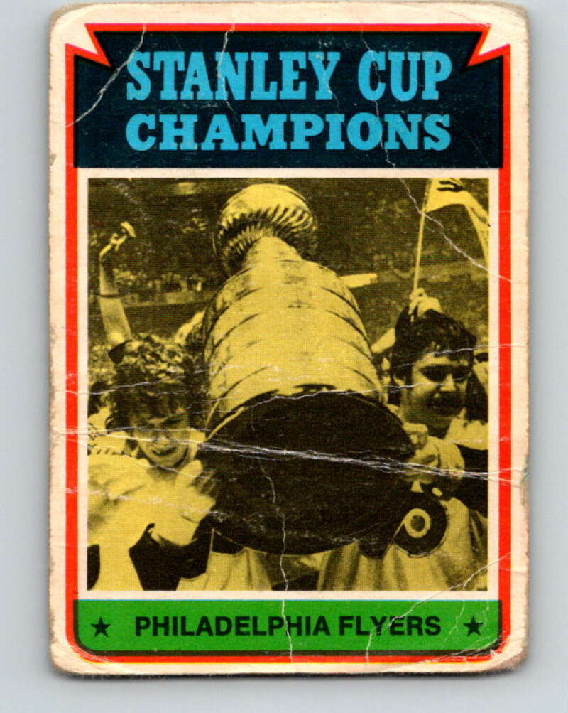 1974-75 O-Pee-Chee #216 Cup Champions Philadelphia Flyers V4750