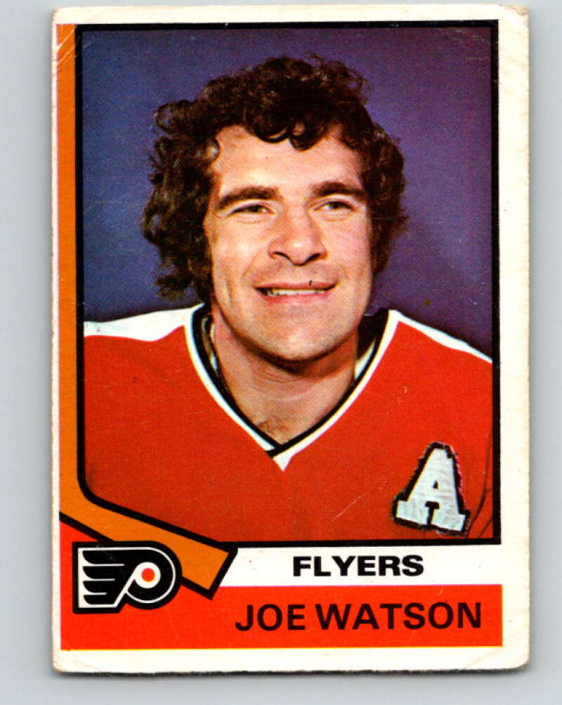 1974-75 O-Pee-Chee #217 Joe Watson Philadelphia Flyers V4754