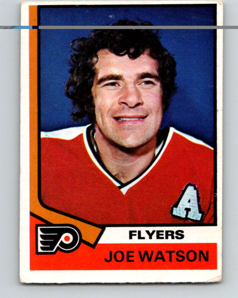 1974-75 O-Pee-Chee #217 Joe Watson Philadelphia Flyers V4755