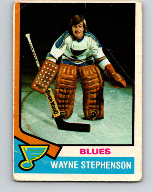 1974-75 O-Pee-Chee #218 Wayne Stephenson  St. Louis Blues  V4758