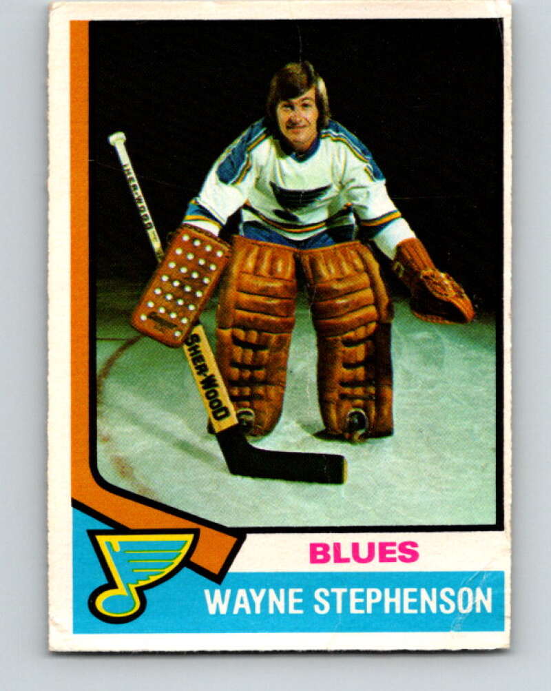 1974-75 O-Pee-Chee #218 Wayne Stephenson St. Louis Blues V4759