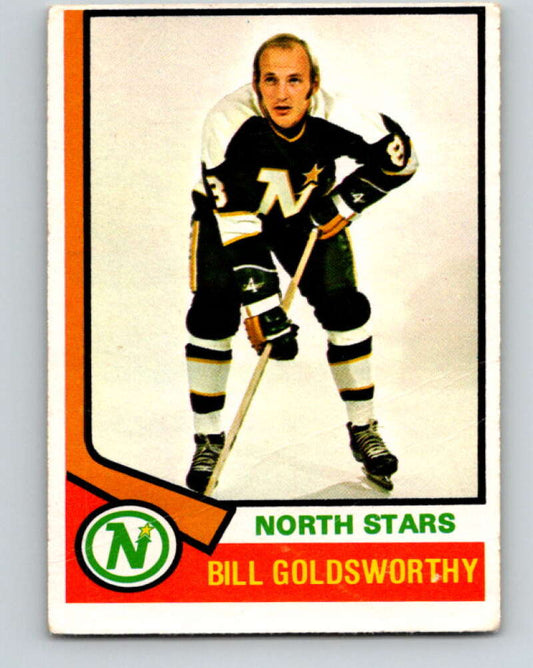 1974-75 O-Pee-Chee #220 Bill Goldsworthy  Minnesota North Stars  V4763