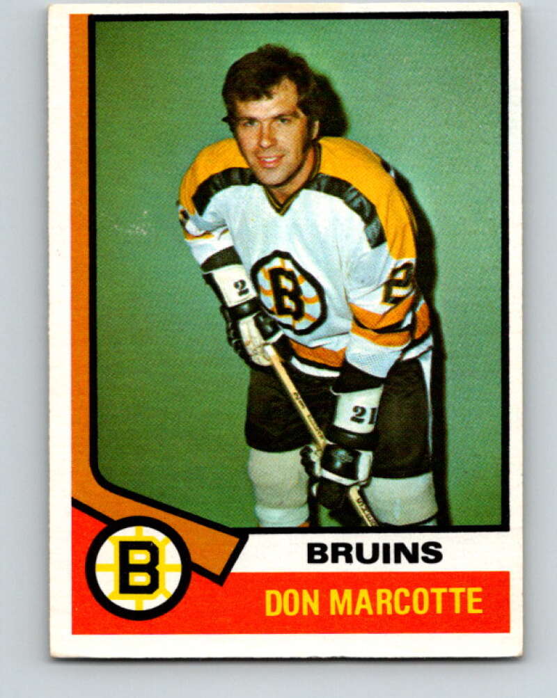 1974-75 O-Pee-Chee #221 Don Marcotte Boston Bruins V4769