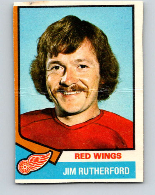 1974-75 O-Pee-Chee #225 Jim Rutherford  Detroit Red Wings  V4778