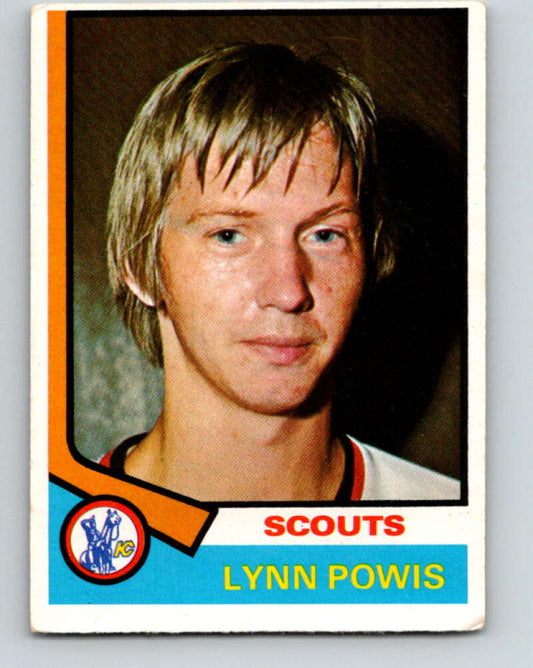 1974-75 O-Pee-Chee #227 Lynn Powis  Kansas City Scouts  V4783