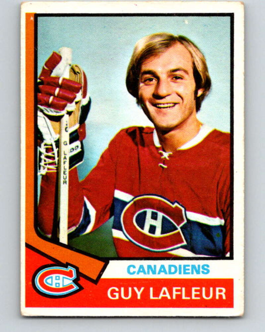 1974-75 O-Pee-Chee #232 Guy Lafleur  Montreal Canadiens  V4803