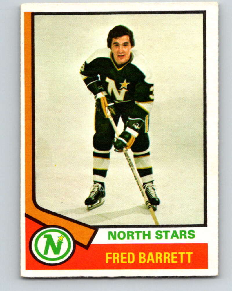 1974-75 O-Pee-Chee #234 Fred Barrett Minnesota North Stars V4811