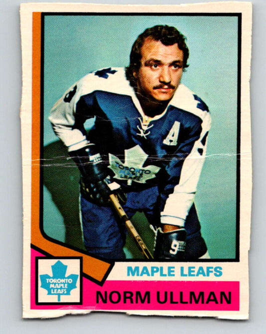 1974-75 O-Pee-Chee #236 Norm Ullman  Toronto Maple Leafs  V4817