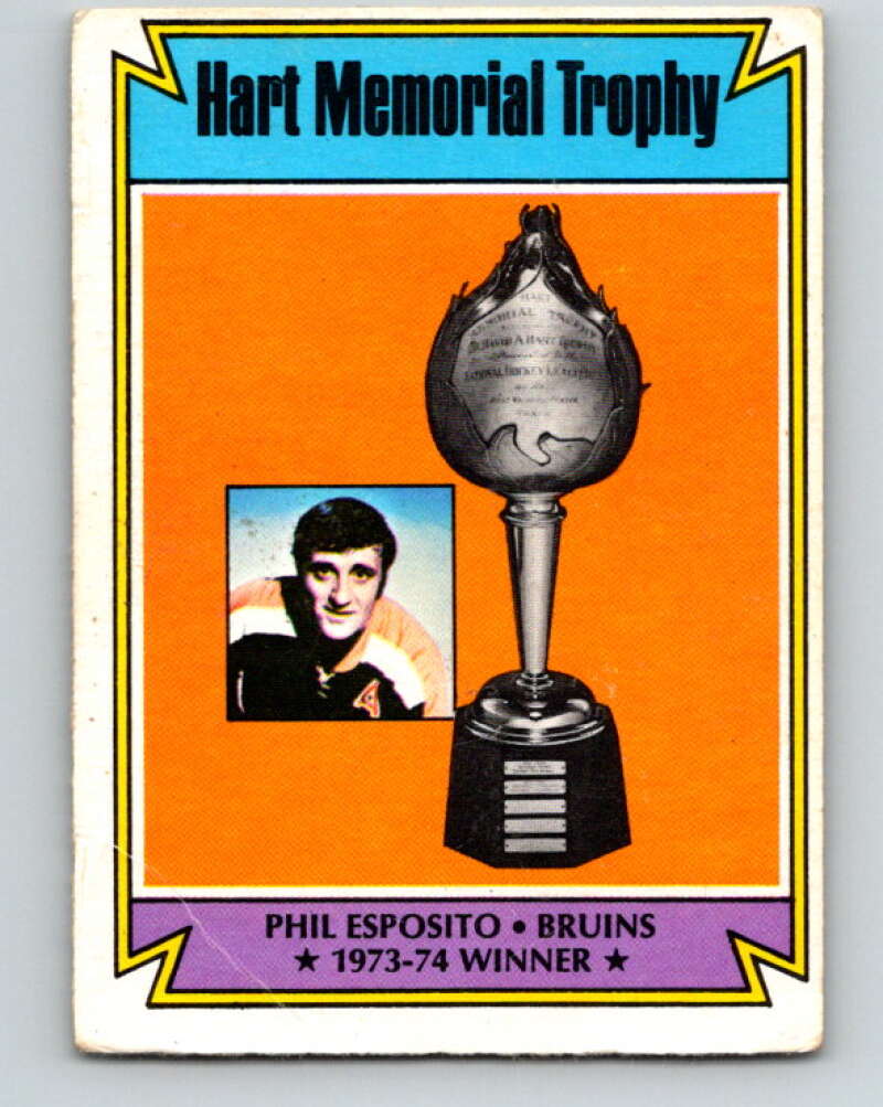 1974-75 O-Pee-Chee #244 Phil Esposito Boston Bruins V4838