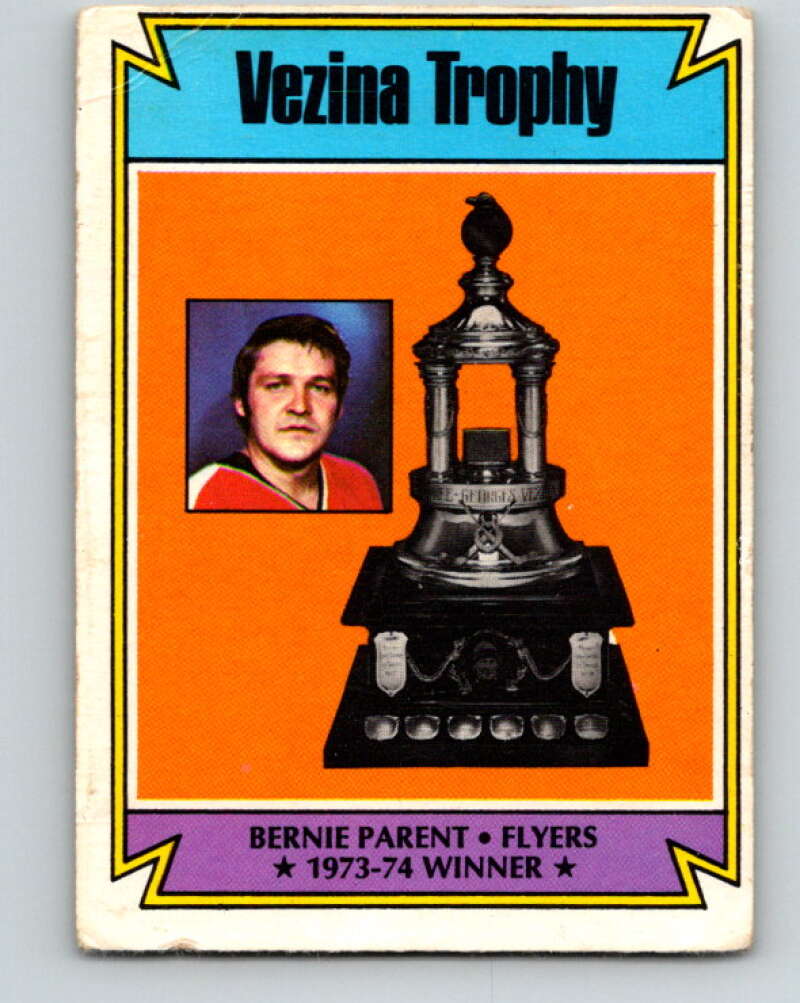 1974-75 O-Pee-Chee #249 Bernie Parent Philadelphia Flyers V4848