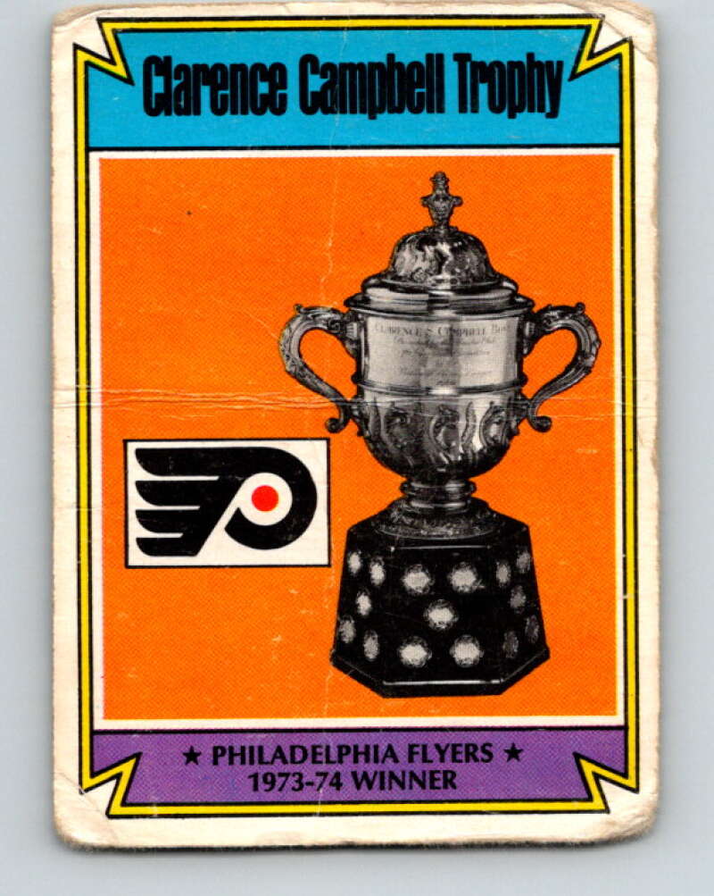 1974-75 O-Pee-Chee #253 Philadelphia Flyers Campbell Trophy Philadelphia Flyers V4856