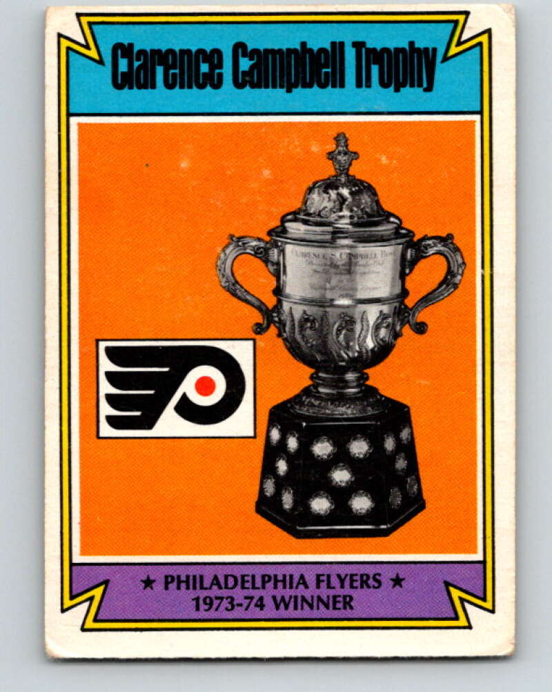 1974-75 O-Pee-Chee #253 Philadelphia Flyers Campbell Trophy Philadelphia Flyers V4857