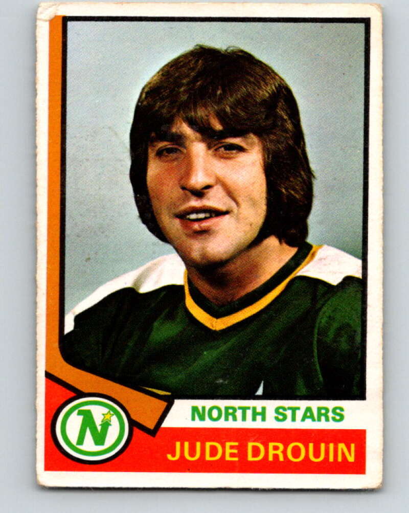 1974-75 O-Pee-Chee #255 Jude Drouin Minnesota North Stars V4858