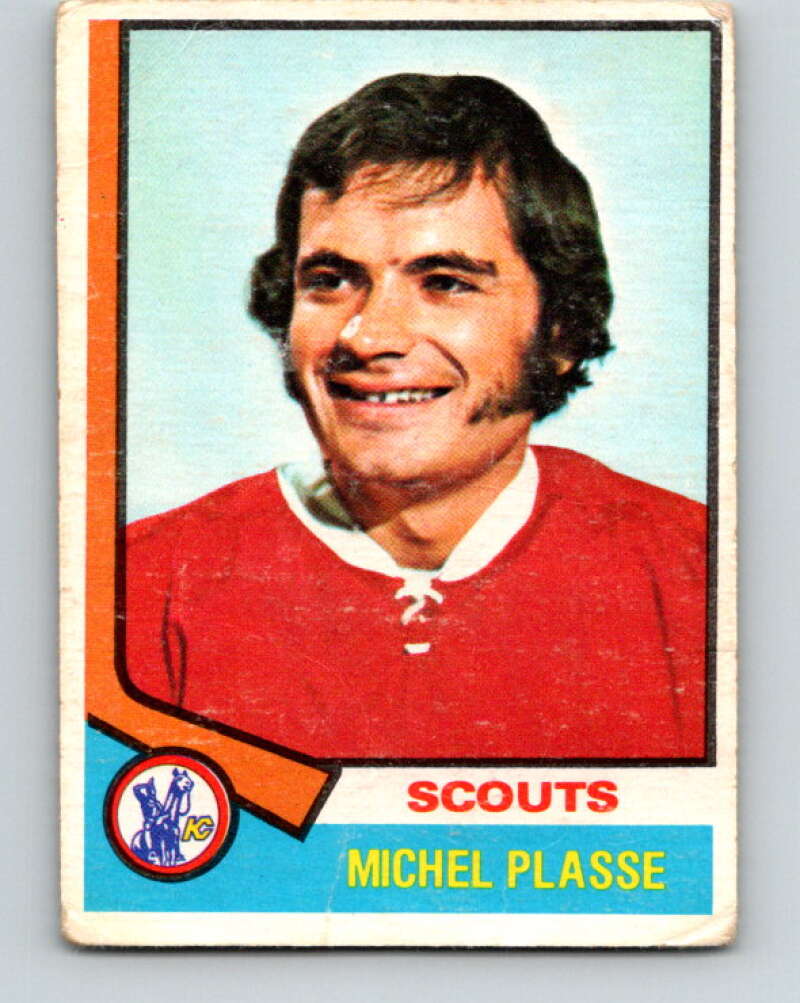 1974-75 O-Pee-Chee #257 Michel Plasse Kansas City Scouts V4862