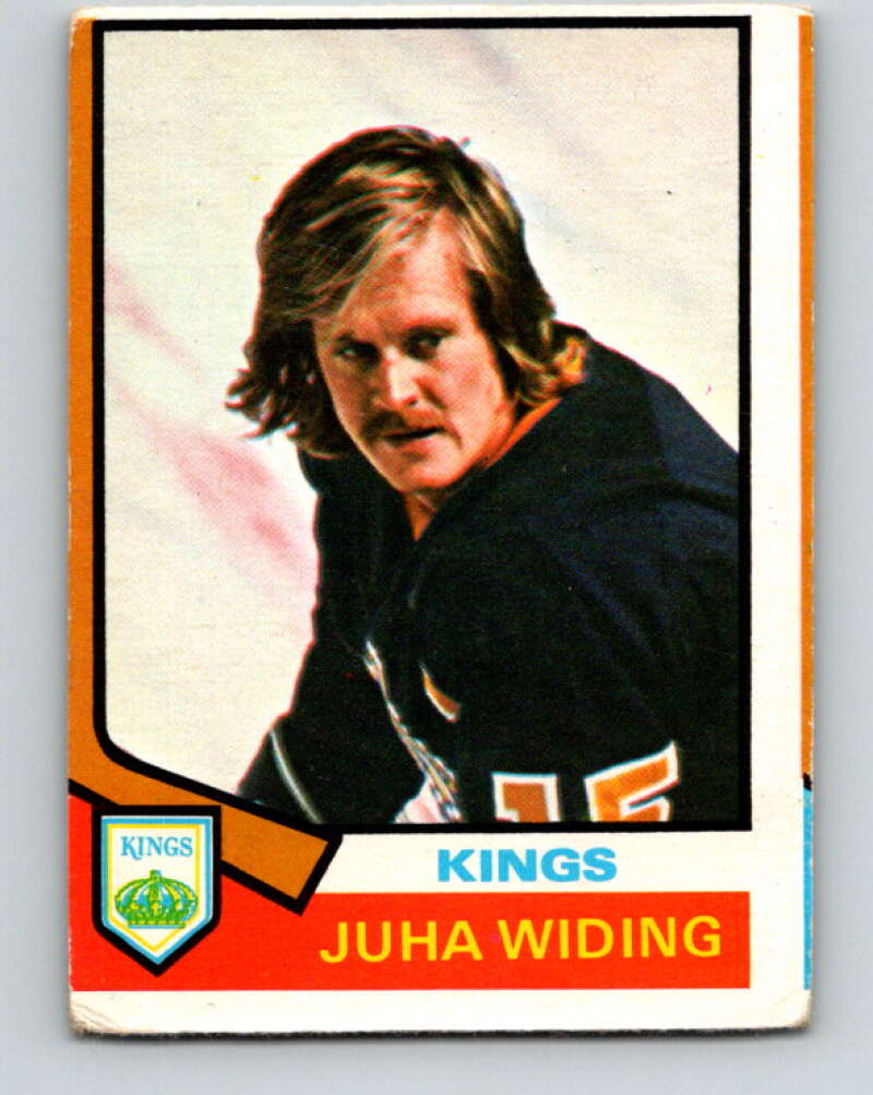 1974-75 O-Pee-Chee #258 Juha Widing Los Angeles Kings V4864