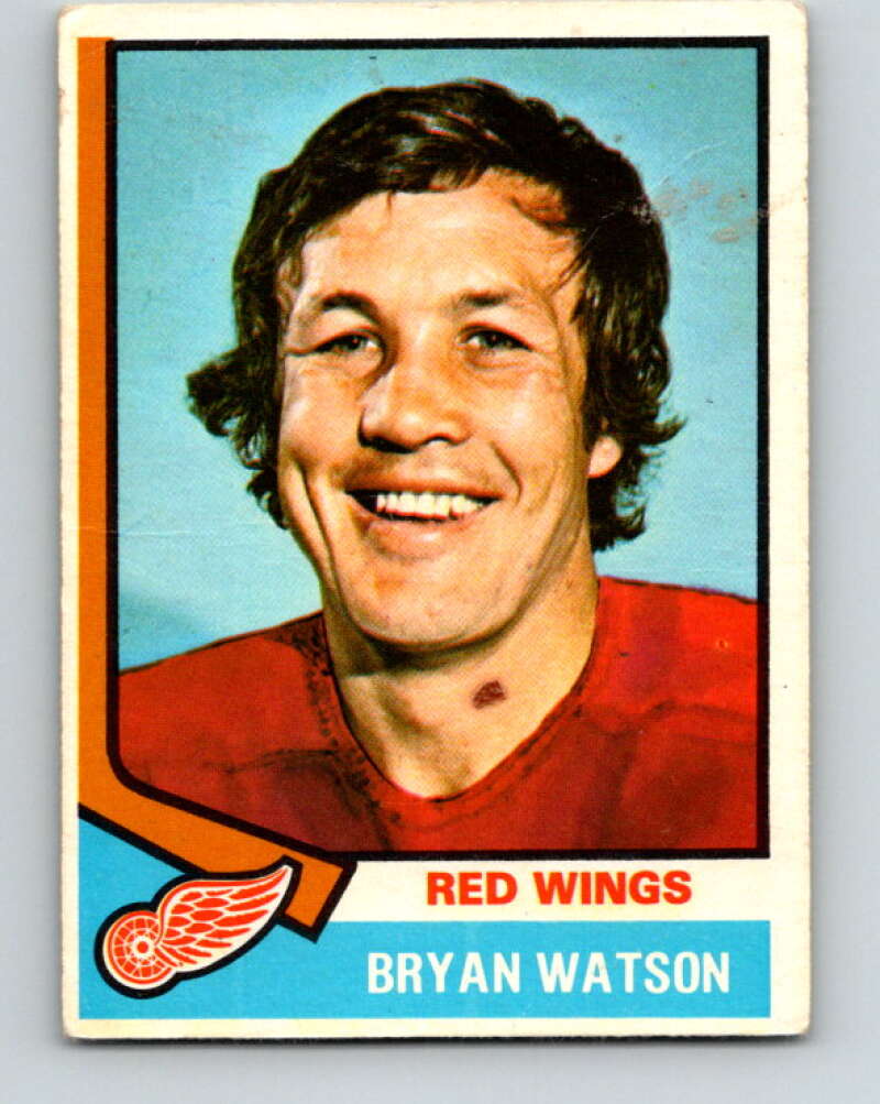 1974-75 O-Pee-Chee #259 Bryan Watson Detroit Red Wings V4866