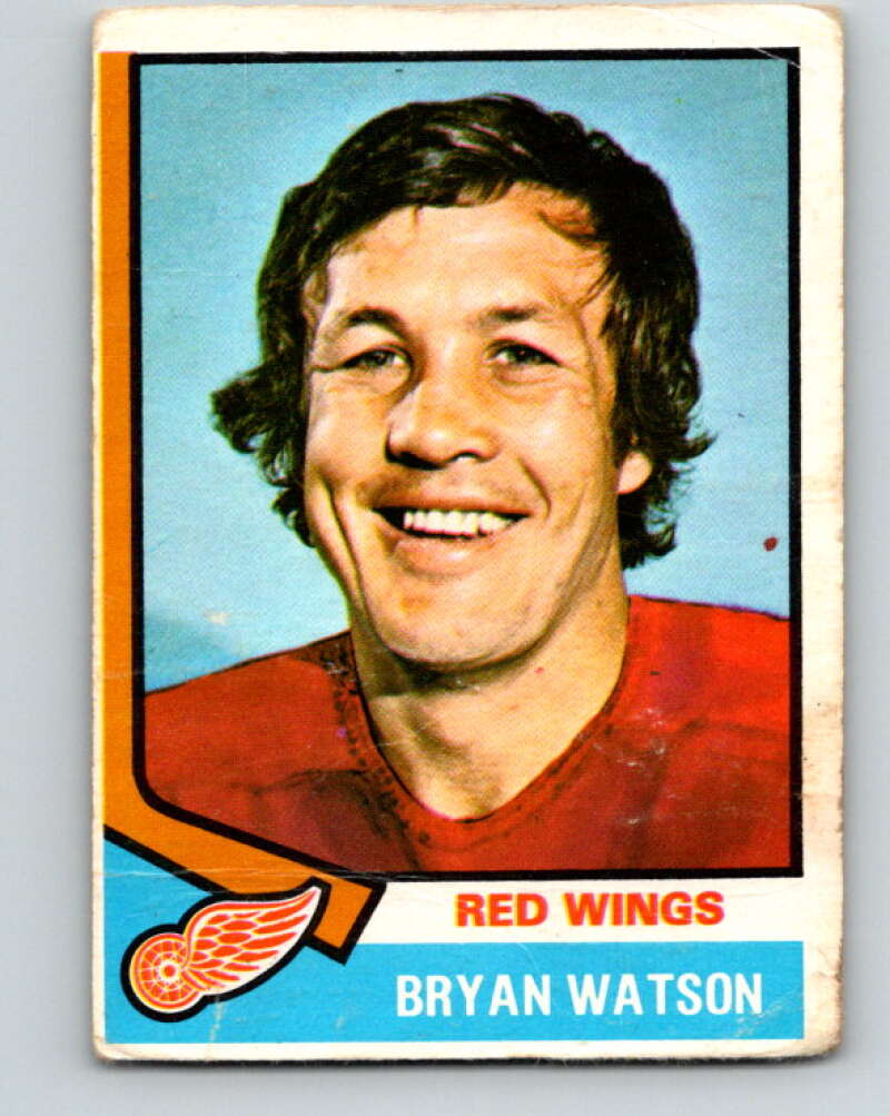 1974-75 O-Pee-Chee #259 Bryan Watson Detroit Red Wings V4867