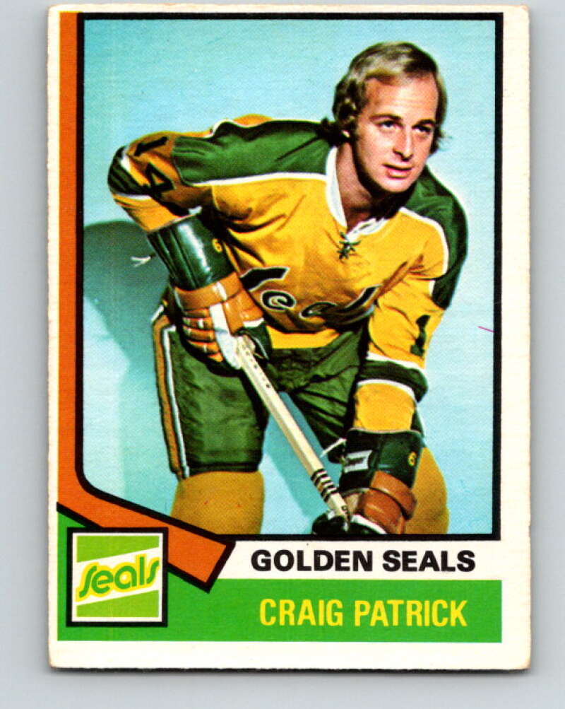 1974-75 O-Pee-Chee #262 Craig Patrick California Golden Seals V4874