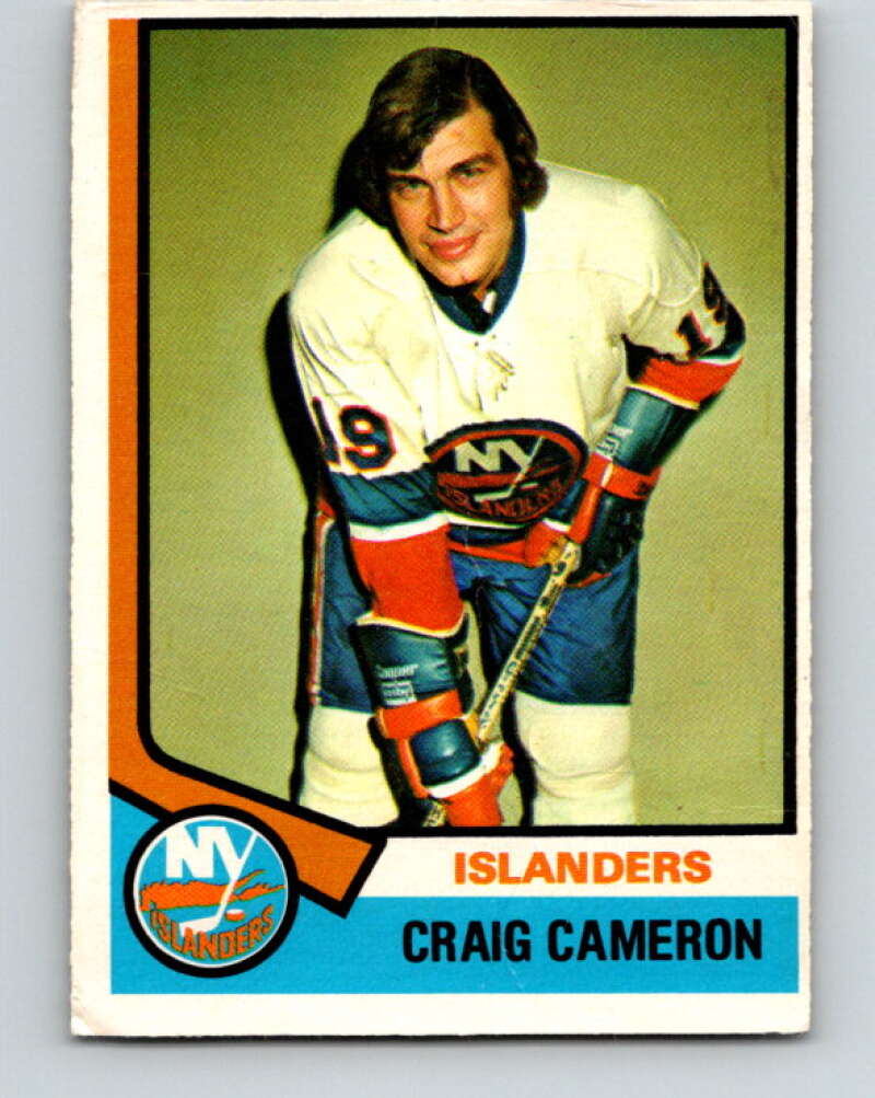 1974-75 O-Pee-Chee #263 Craig Cameron New York Islanders V4878
