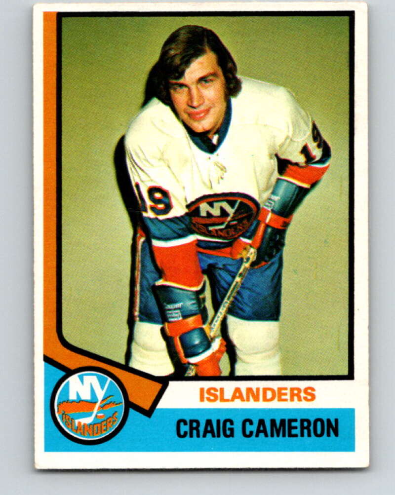 1974-75 O-Pee-Chee #263 Craig Cameron New York Islanders V4880