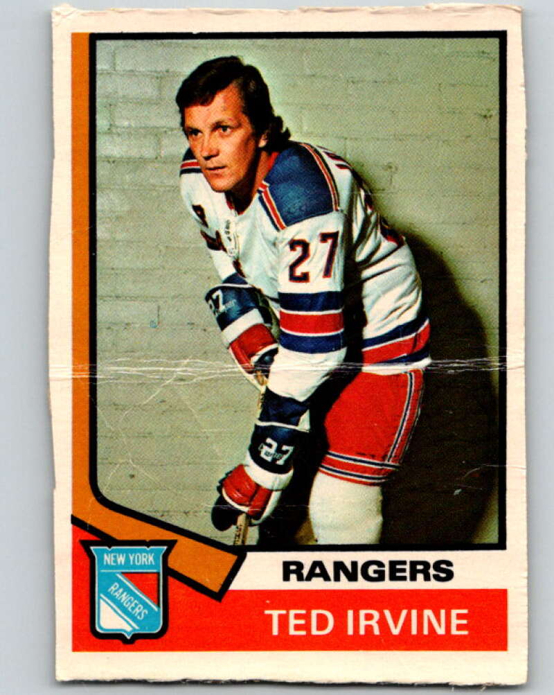 1974-75 O-Pee-Chee #264 Ted Irvine New York Rangers V4882