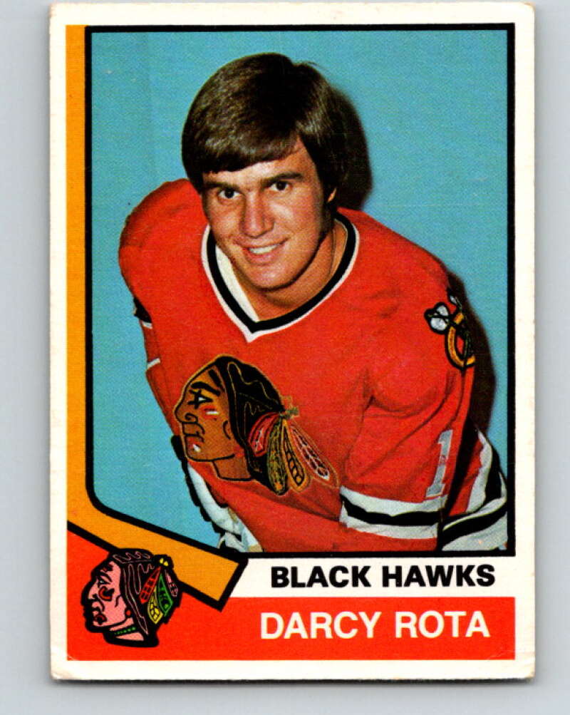 1974-75 O-Pee-Chee #269 Darcy Rota RC Rookie Chicago Blackhawks V4888